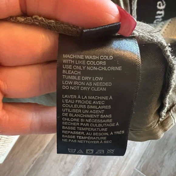 FREE PEOPLE Oversized, green military cargo jacket. Size M. - Picture 9 of 9